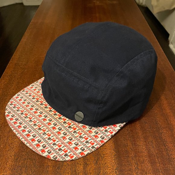 Sporty Penshoppe Navy Cotton 5 Panel Hat cap navajo print - Picture 1 of 5